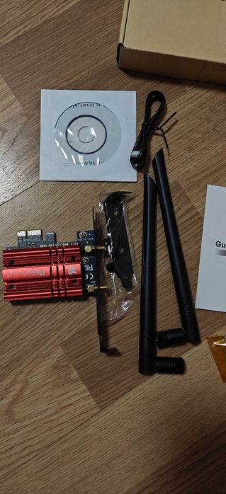 Бездротовий адаптер Ubit Wi-Fi 6E + Bluetooth 5.3 PCIe (PCI-E)