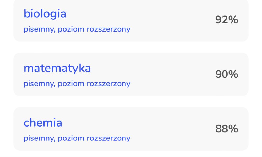 Korepetycje chemia/biologia/matematyka