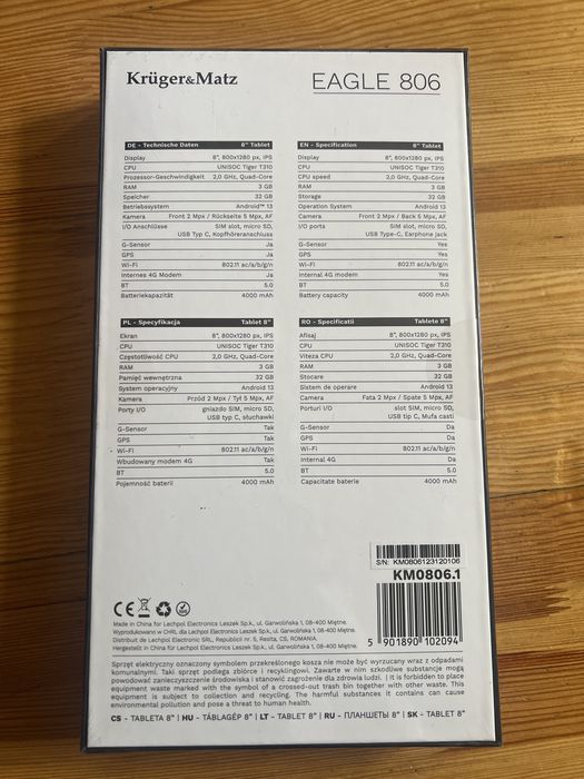 Tablet Kruger&Matz Eagle 806 8"