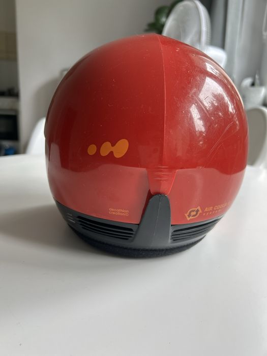 kask czerwony dla dzieci 48- 52 cm S