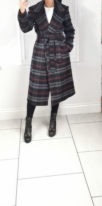 Liu Jo Płaszcz Damski w kratkę L