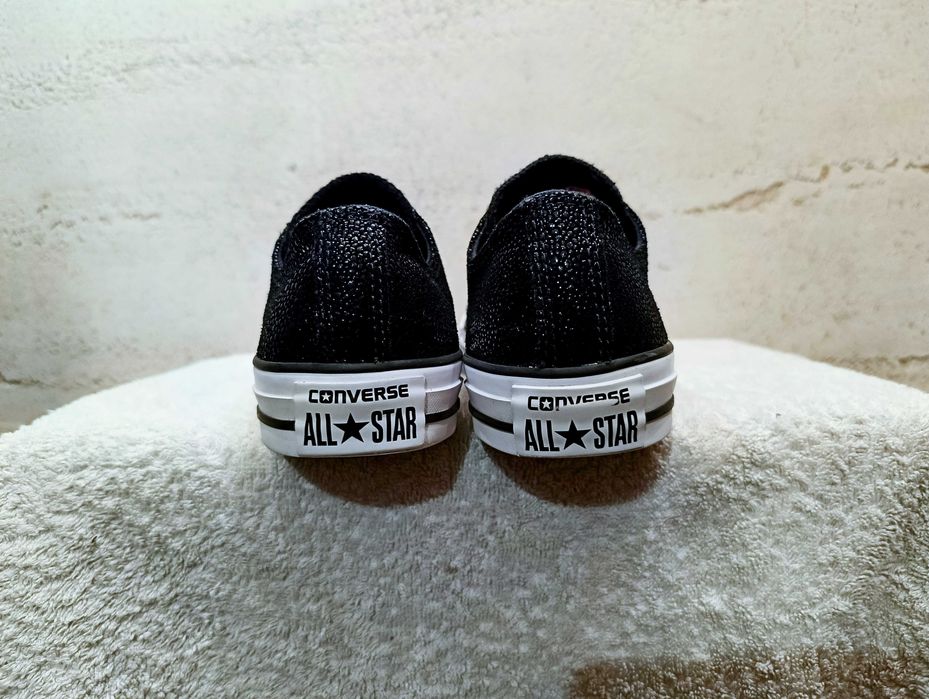 Trampki CONVERSE Chuck Taylor ALL STAR SNINGRAY METALLIC OX r.37,5 czarne stan idealny