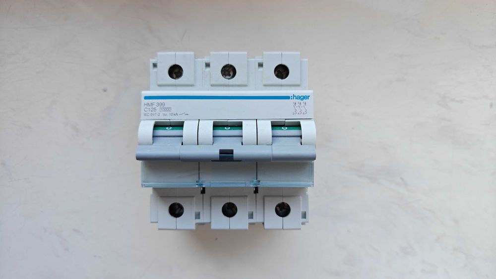 Wyłącznik nadprądowy 10kA 3P C 125A Hager HMF399