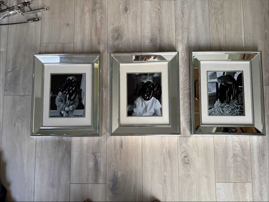 Duże lustrzane ramki na zdjęcia Glamour Home & You