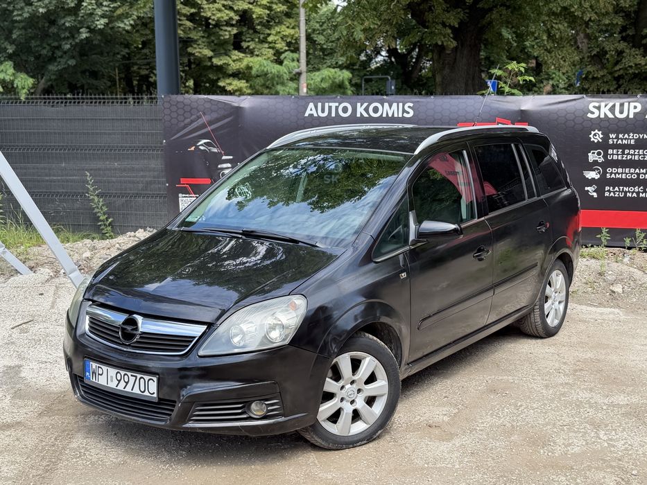 Opel Zafira 1.9 Diesel 2006 7 Osób Bluetooth Alufelgi Pakowna Niskie Spalanie