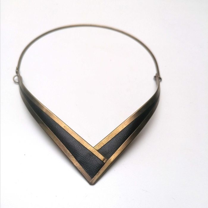 Naszyjnik obroża hoker Vintage unikat PRL