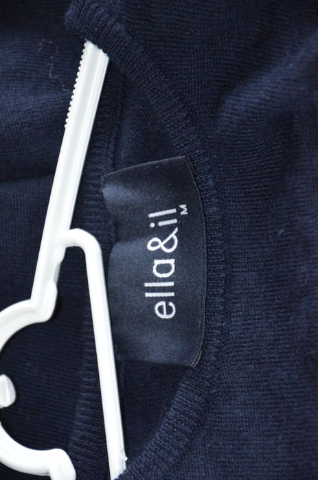 100% merino wool sweter damski granat ella&il r. M