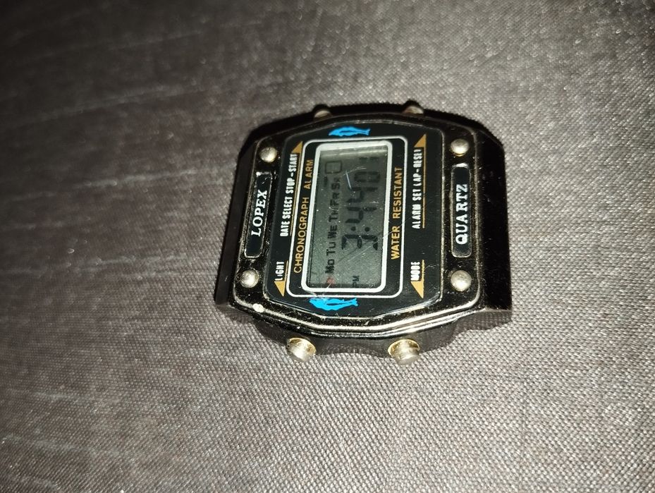 Kultowy zegarek Lopex metalowa koperta