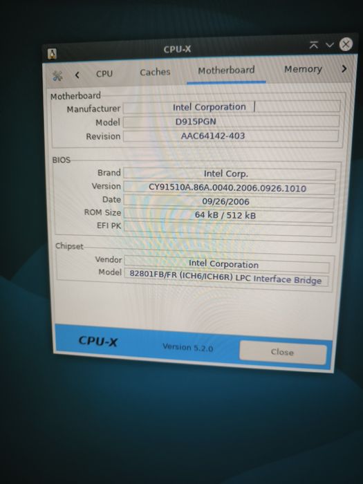 Intel D915GAV + Pentium 4 + 1.5Gb DDR