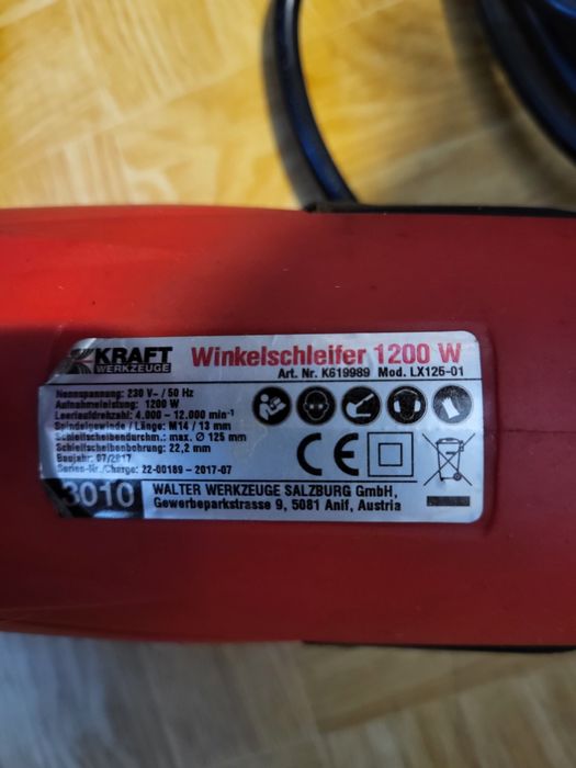 Szlifierka kątowa 125