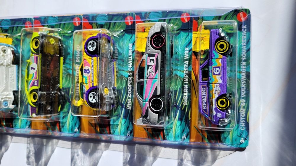 HW Hot Wheels Spring set zestaw 5 samochodzików Subaru Impreza WRX