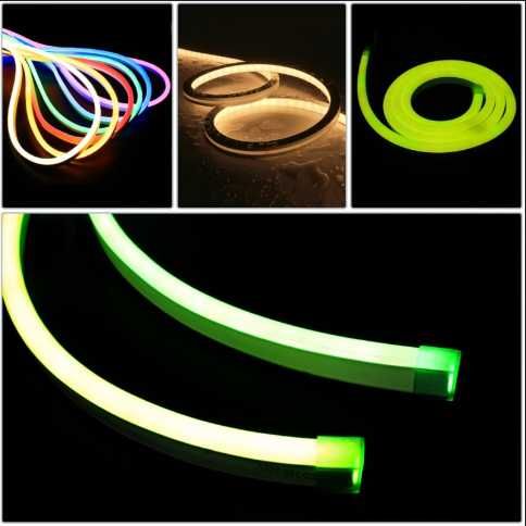 Neon flexivel vermelho e branco 12V LED Ultra Thin 5mm