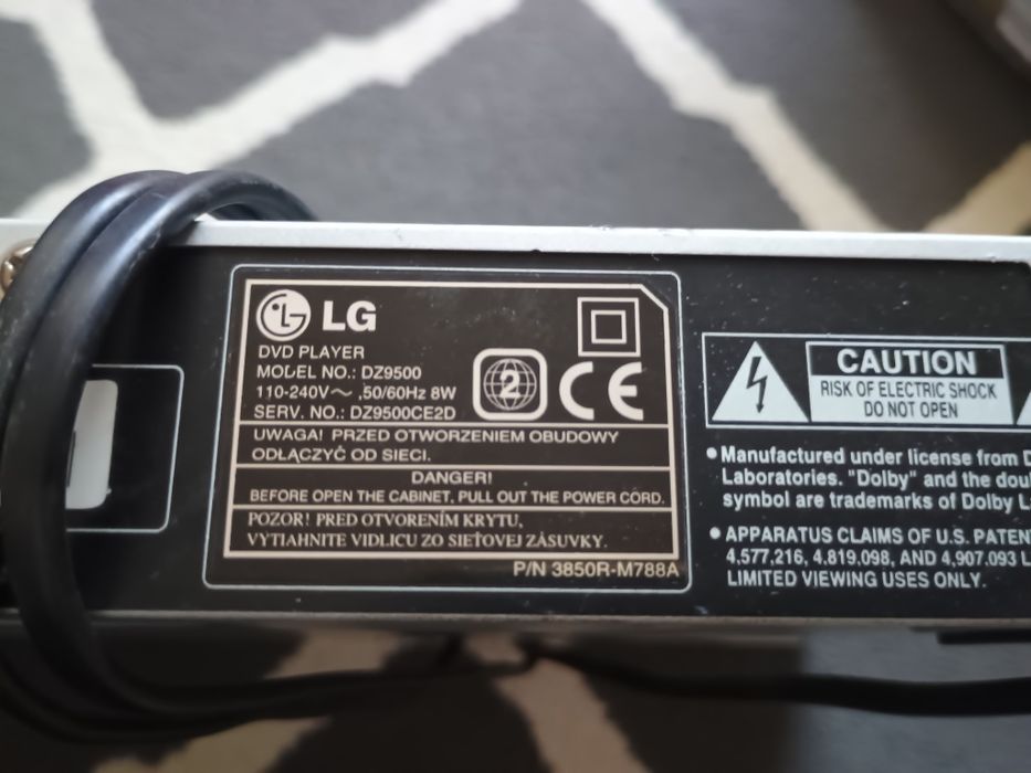 DVD LG  dz9500  DVD VCD Sprawne