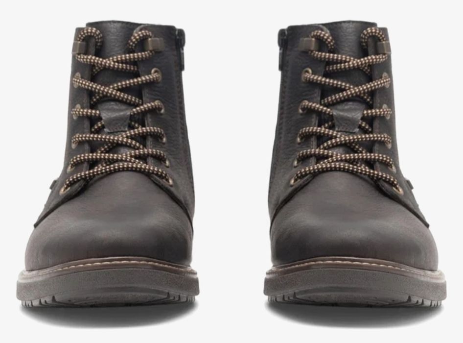 -50% Buty meskie ocieplane RIEKER 40 Skora nat. Antyposlizgowe Ciemny