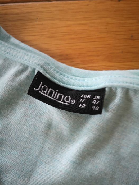 Janina 2x t-shirt turkusowy i czerwony r. 38/M