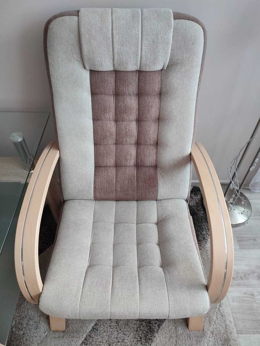 Zestaw Mebli: Dwa Fotele + Szklana Ława