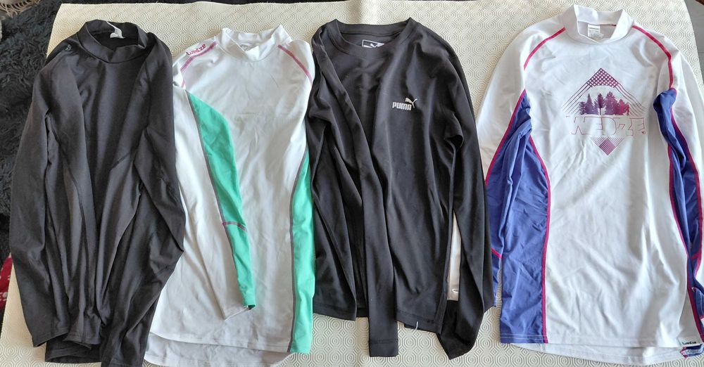 4 camisolas térmicas