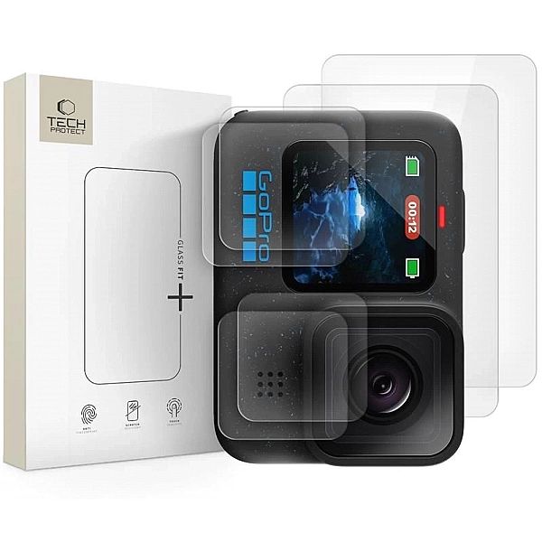Szkło hartowane Tech-Protect Glass Fit+ 2-pack na GoPro Hero 9 / 10 /