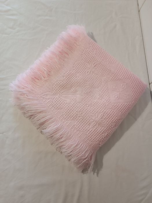Mantinha Rosa para bebé. Nova