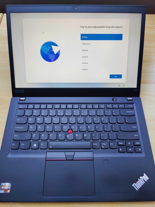 Lenovo ThinkPad T14s Gen 1 Ryzen 5 PRO 16GB 256GB SSD Win11 Pro gwarancja 12 miesięcy