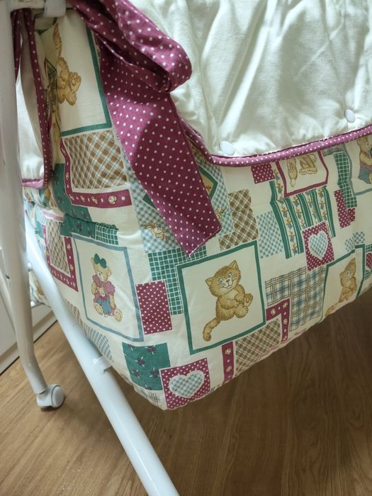 Cama/Berço tesoura para bebé, fecha fácil de transportar 80 cm x 50 cm