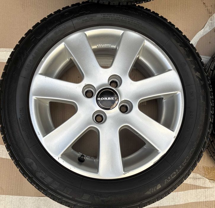UNIKATOWE felgi aluminiowe 14 cali 4 x 100 oryginalne firmy BORBET