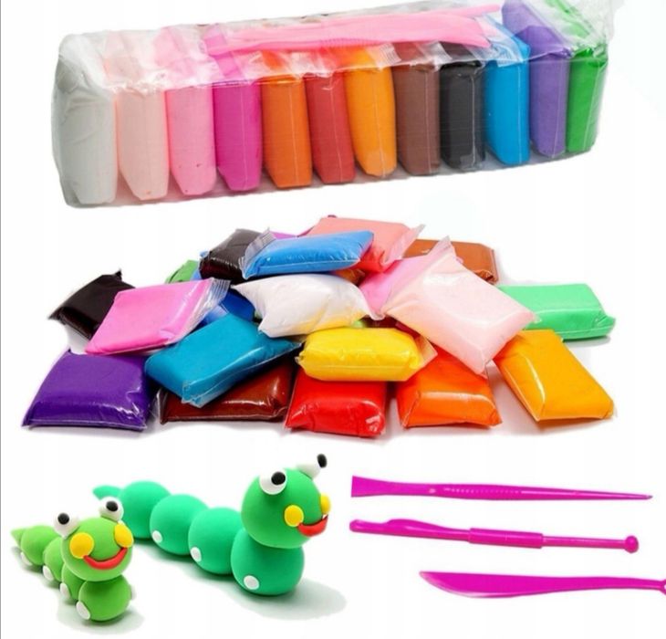 Magiczna piankolina 36sztuk Magiczna Masa plastelina ciastolina