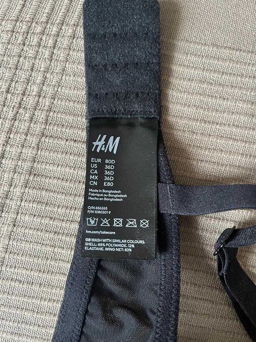 Biustonosz Push-up H and M 80D - nowy