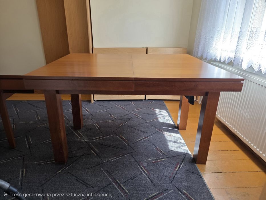 Stół do pokoju lub jadalni + 4 krzesła + 2  taborety