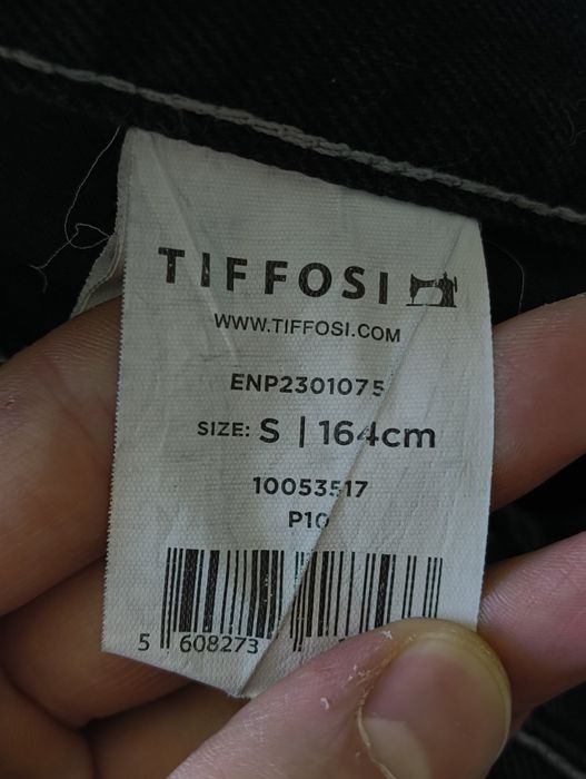 Calças de ganga pretas S/164cm Tiffosi