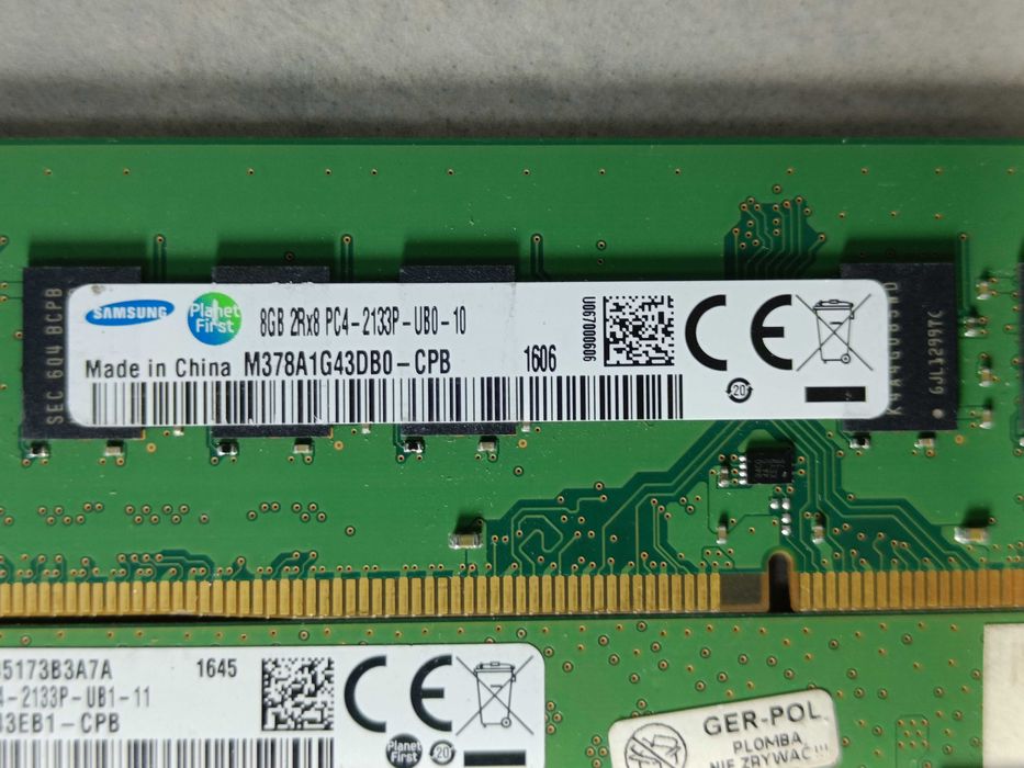 Оперативна память Samsung DDR4 8GB 16GB 2133MHz У РОБОЧОМУ стані