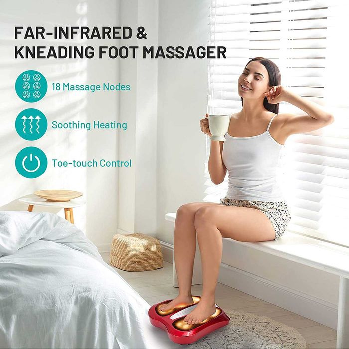 MASSAGADOR DE PÉS COM INFRAVERMELHO SHIATSU