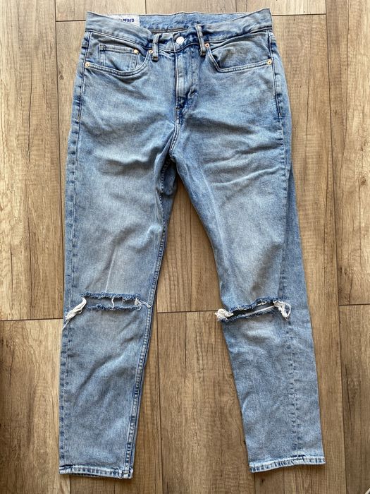 Jeansy H&M slim tapered cropped 31