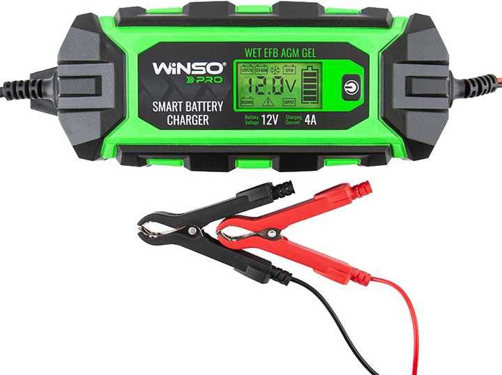 Зарядний пристрій АКБ Winso Pro 12V, 10A LCD