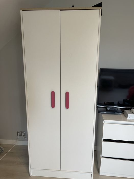 Zestaw mebli bialo-brazowe