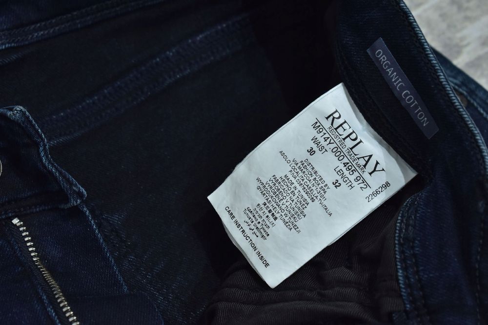 Replay Hyperflex Anbass Slim Fit Męskie Spodnie Jeansy W30 L32