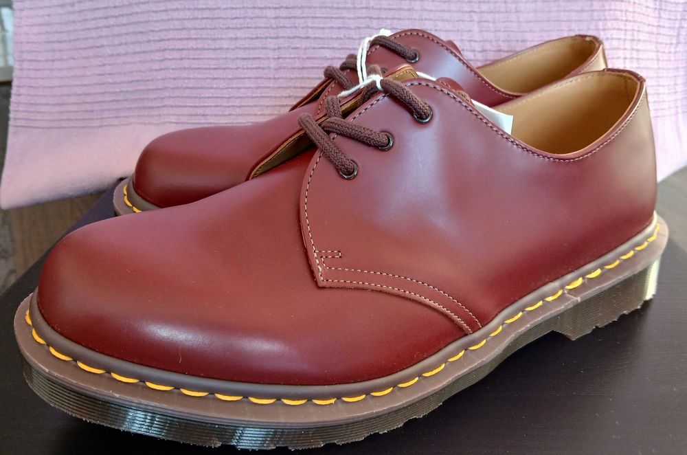 Dr Martens 1461 made in england, cherry red, oxblood, rozmiar 11, 46