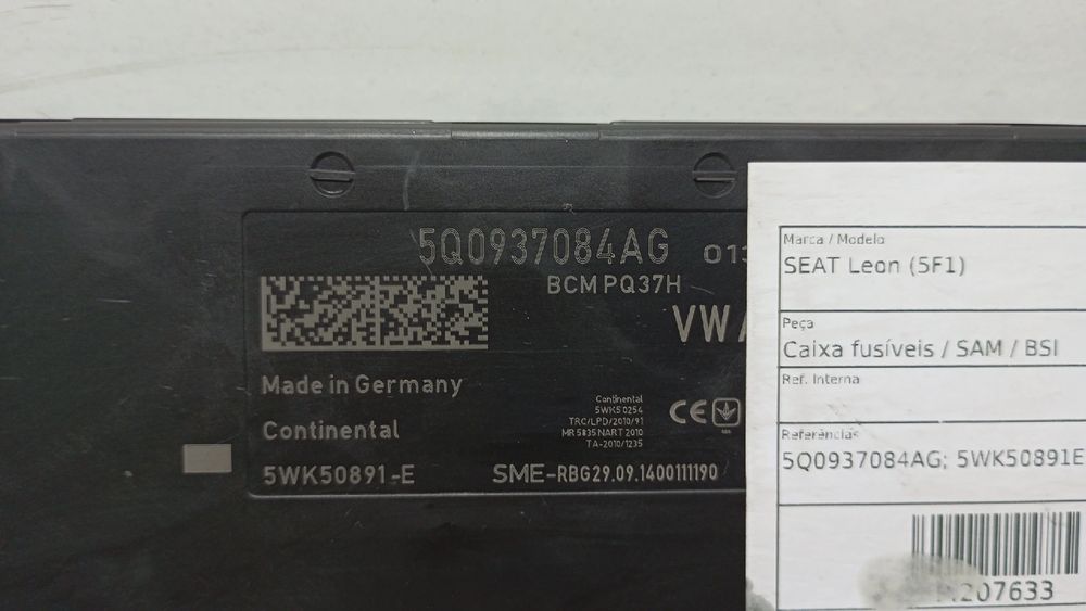 Caixa fusíveis / SAM / BSI SEAT Leon (5F1)