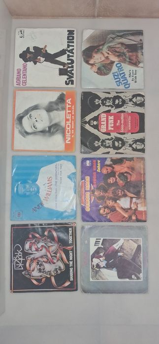 Conjunto de 8 Discos Single Vinil