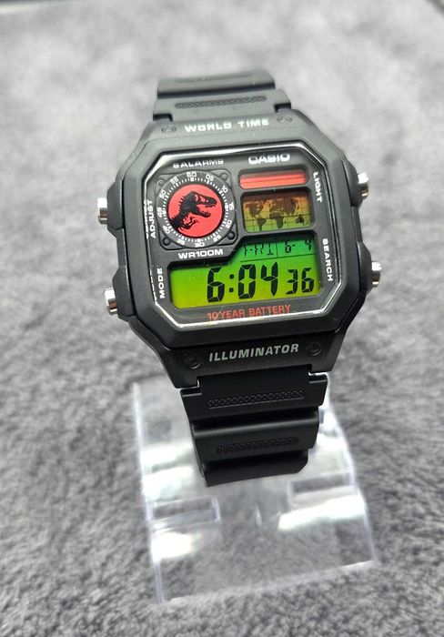 Casio Royale JURASSIC GRADIENT MOD AE-1200WH – Nowy Unikat
