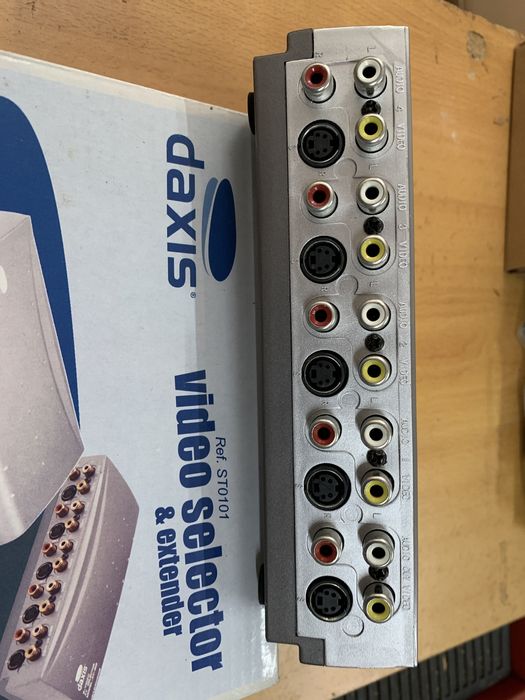 Comutador/switch s-video, RCA, AV, áudio (4/1)