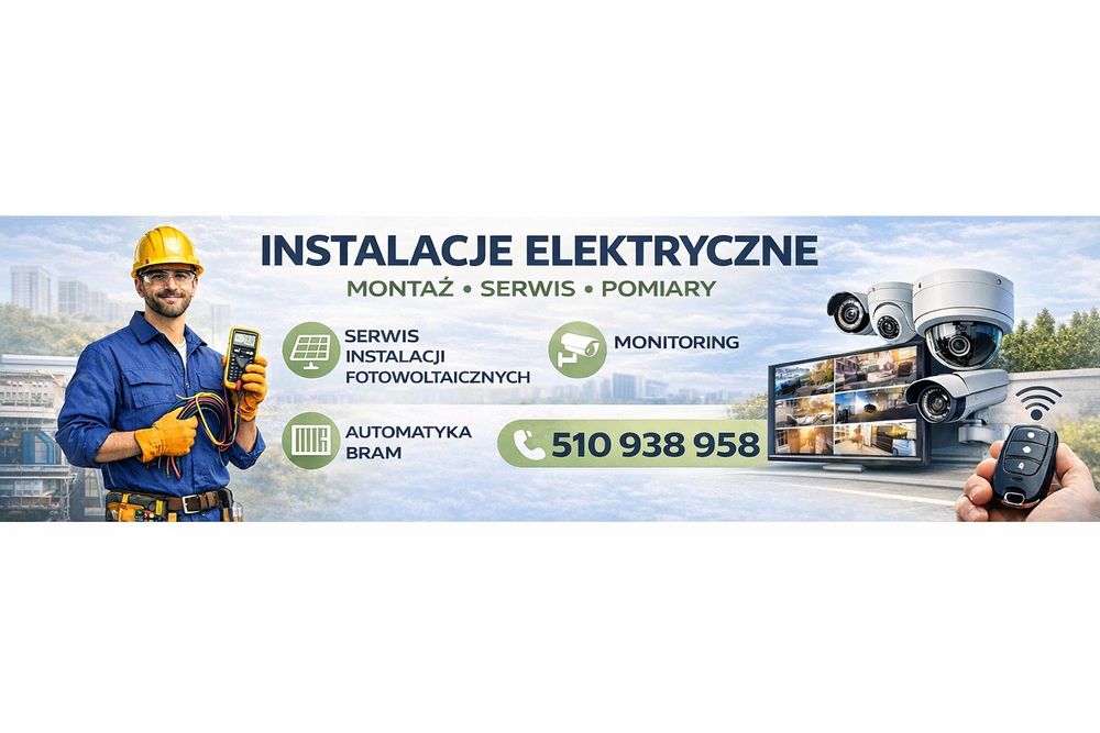 Usługi Elektryczne, Serwis Fotowoltaiki, Monitoring, Automatyka Bram