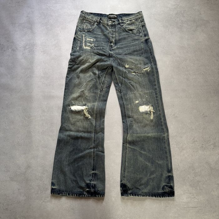 Джинсы широкие No Faith Studios distressed archive