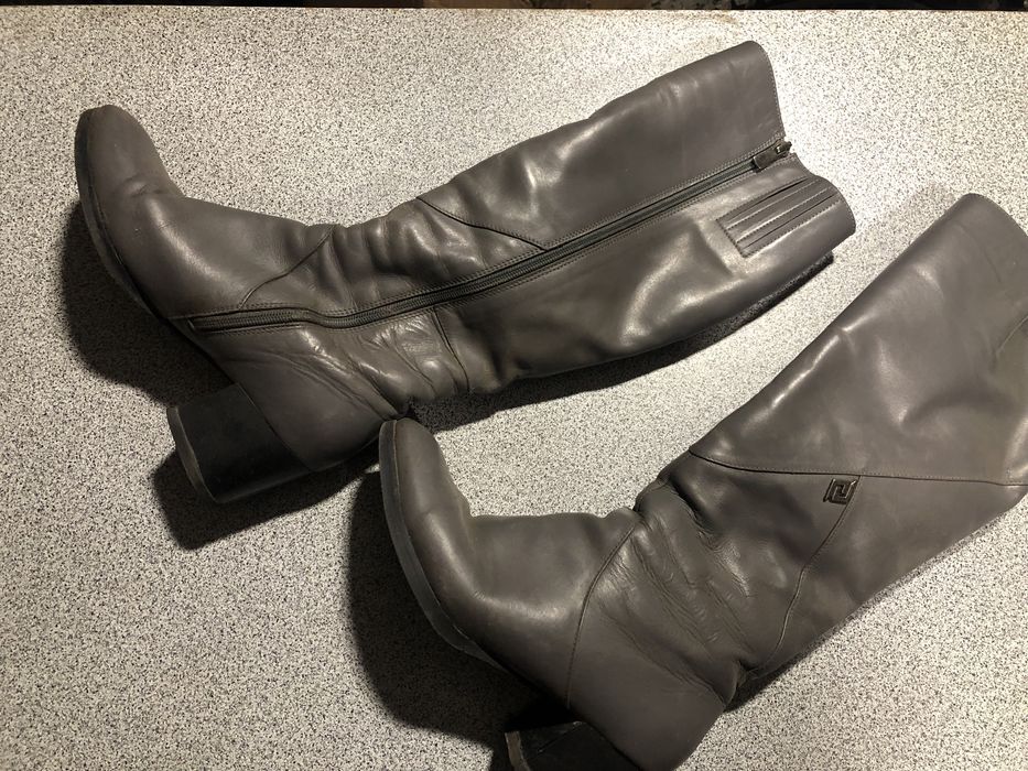 Сапожки кожаные на цегейке