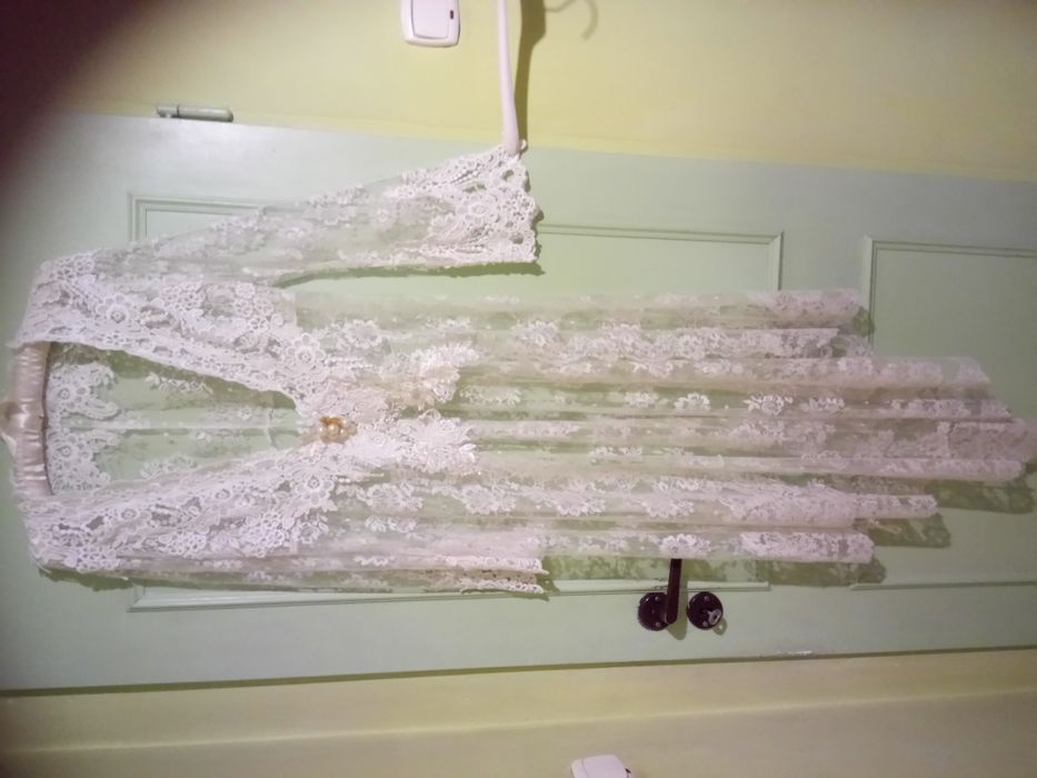 Suknia ślubna + koronkowa narzutka