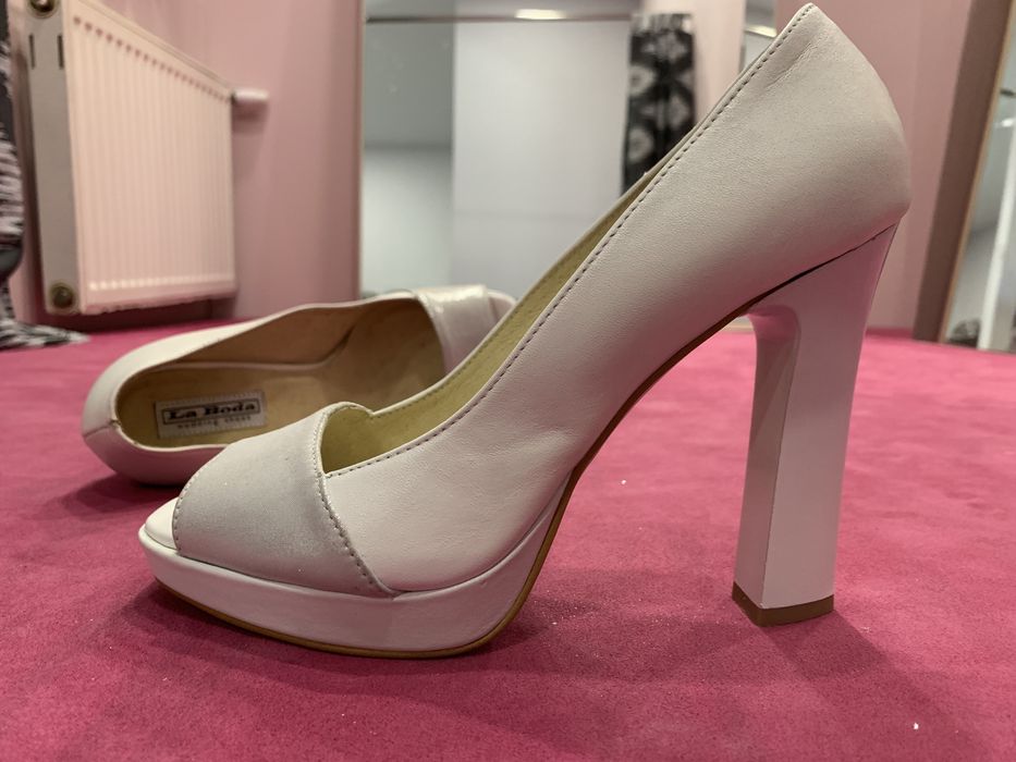 Buty ślubne LaBoda C-279/2 r.38 Białe - WYPRZEDAŻ