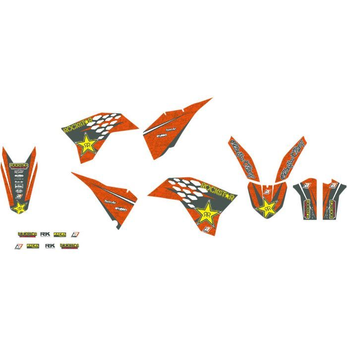 kit autocolantes blackbird rockstar energy ktm