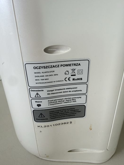 Klarta Stor – oczyszczacz powietrza z filtrem HEPA | Tryb Auto