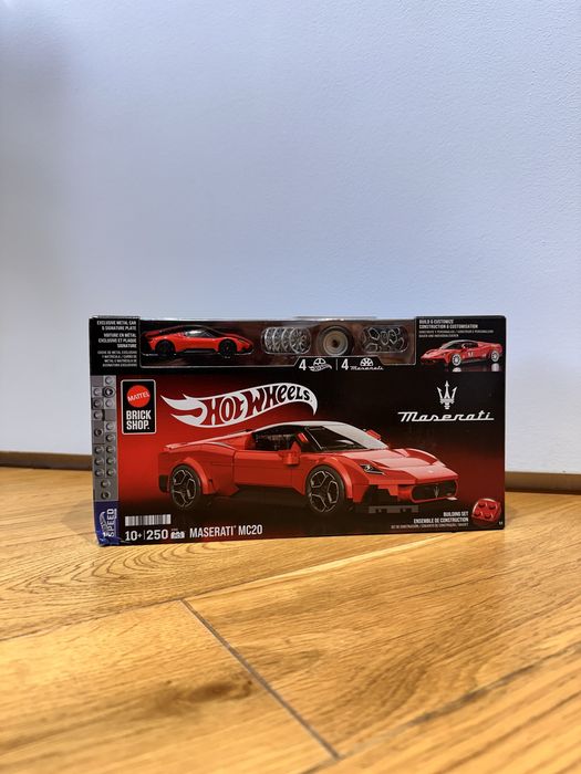 Машина конструктор Hot Wheels Mattel Brick Shop Speed Maserati JFR90