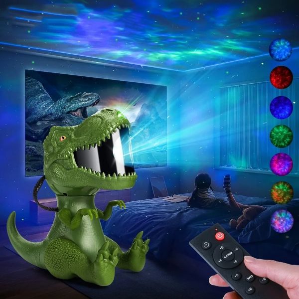 Projetor de Luz em Forma de Dinossauro